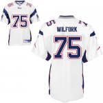 Jerseys Factory Cheap Patriots #75 Vince Wilfork White Stitched