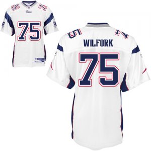 Jerseys Factory Cheap Patriots #75 Vince Wilfork White Stitched