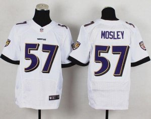 Jerseys Factory Cheap Nike Ravens #57 C.J. Mosley White Men's St