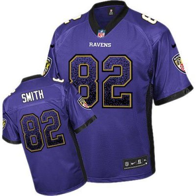 Jerseys Factory Cheap Nike Ravens #82 Torrey Smith Purple Team C