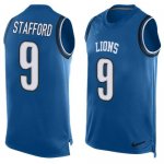 Jerseys Factory Cheap Nike Lions #9 Matthew Stafford Blue Team C