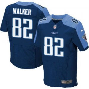 Jerseys Factory Cheap Nike Titans #82 Delanie Walker Navy Blue A