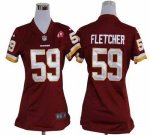 Jerseys Factory Cheap Nike Redskins #59 London Fletcher Burgundy