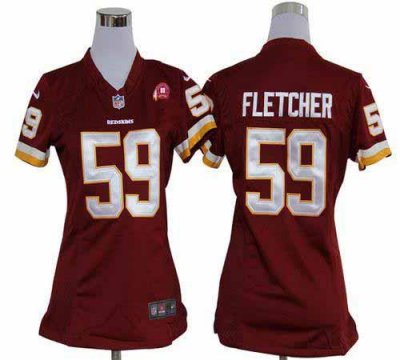 Jerseys Factory Cheap Nike Redskins #59 London Fletcher Burgundy