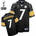 Jerseys Factory Cheap Steelers #7 Ben Roethlisberger Black Super