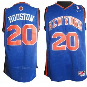 Jerseys Factory Cheap Knicks #20 Allan Houston Blue Throwback St