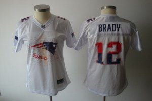 Jerseys Factory Cheap Patriots #12 Tom Brady White 2011 Women's