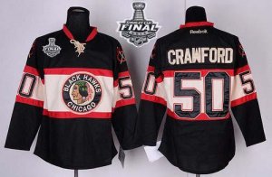 Jerseys Factory Cheap Blackhawks #50 Corey Crawford Black New Th