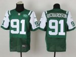 Jerseys Factory Cheap Nike Jets #91 Sheldon Richardson Green Tea