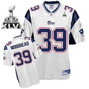 Jerseys Factory Cheap Patriots #39 Danny Woodhead White Super Bo