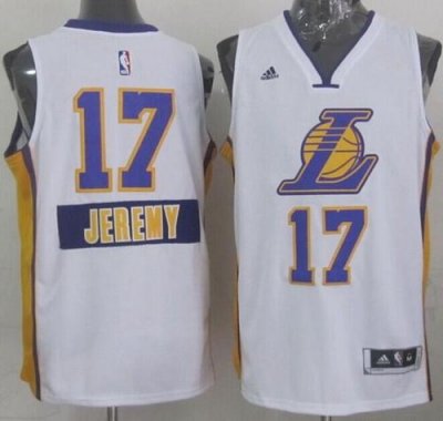 Jerseys Factory Cheap Lakers #17 Jeremy Lin White 2014-15 Christ
