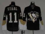 Jerseys Factory Cheap Penguins #11 Jordan Staal Embroidered Blac