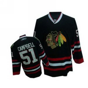 Jerseys Factory Cheap Blackhawks #51 Brian Campbell Embroidered