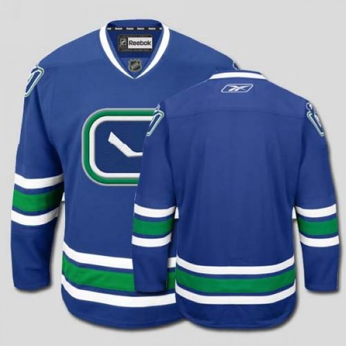 Jerseys Factory Cheap Canucks Blank Embroidered Blue Third NHL J