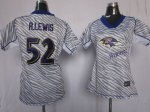Jerseys Factory Cheap Nike Ravens #52 Ray Lewis Zebra Women's Em