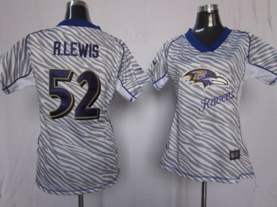 Jerseys Factory Cheap Nike Ravens #52 Ray Lewis Zebra Women's Em