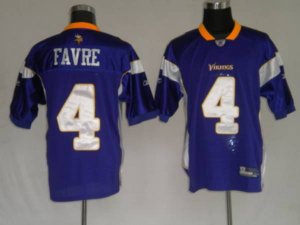 Jerseys Factory Cheap Vikings #4 Brett Favre Purple Stitched NFL