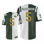 Jerseys Factory Cheap Nike Jets #5 Christian Hackenberg Green/Wh