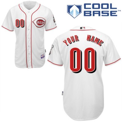 Jerseys Factory Cheap Reds Personalized Authentic White Baseball