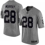 Jerseys Factory Cheap Nike Raiders #28 Latavius Murray Gray Men'