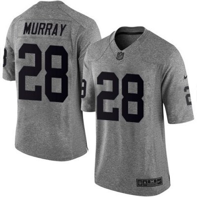 Jerseys Factory Cheap Nike Raiders #28 Latavius Murray Gray Men'