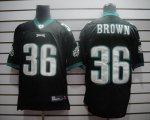 Jerseys Factory Cheap Eagles #36 Ronnie Brown Black Stitched NFL
