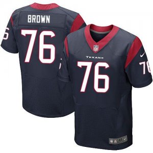 Jerseys Factory Cheap Nike Texans #76 Duane Brown Navy Blue Team