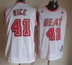 Jerseys Factory Cheap Heat #41 Glen Rice White Throwback Embroid