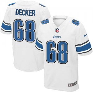 Jerseys Factory Cheap Nike Lions #68 Taylor Decker White Men's S