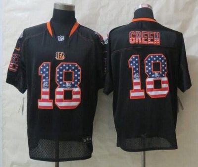 Jerseys Factory Cheap Nike Bengals #18 A.J. Green Black Men's St