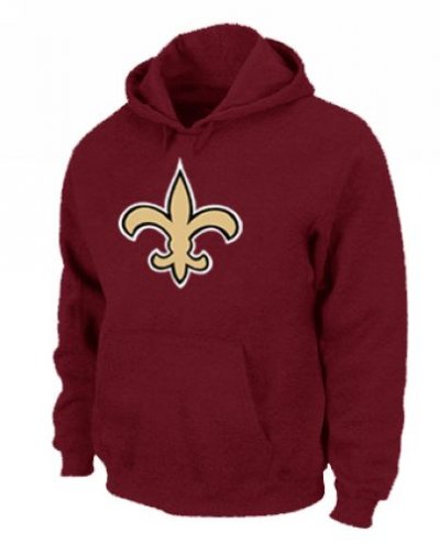 Jerseys Factory Cheap New Orleans Saints Logo Pullover Hoodie Re