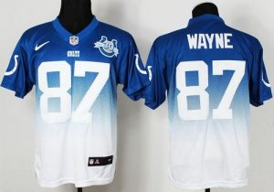 Jerseys Factory Cheap Nike Colts #87 Reggie Wayne Royal Blue/Whi