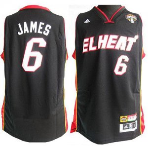 Jerseys Factory Cheap Latin Nights Heat #6 LeBron James Black St