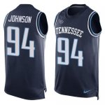Jerseys Factory Cheap Nike Titans #94 Austin Johnson Navy Blue A