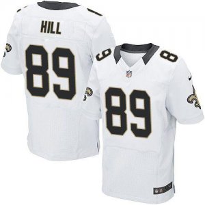 Jerseys Factory Cheap Nike Saints #89 Josh Hill White Men's Stit