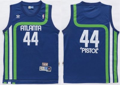 Jerseys Factory Cheap Hawks #44 Pete Maravich Light Blue "Pistol