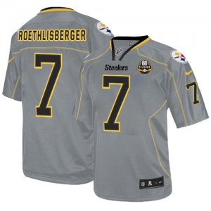 Jerseys Factory Cheap Nike Steelers #7 Ben Roethlisberger Lights