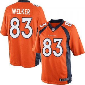 Jerseys Factory Cheap Nike Broncos #83 Wes Welker Orange Team Co
