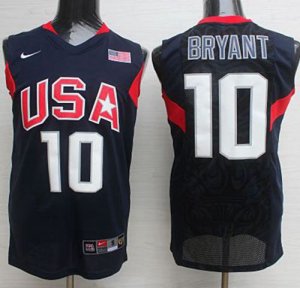 Jerseys Factory Cheap Nike 2008 Team USA #10 Kobe Bryant Dark Bl
