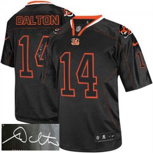 Jerseys Factory Cheap Nike Bengals #14 Andy Dalton Lights Out Bl