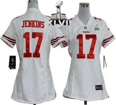 Jerseys Factory Cheap Nike 49ers #17 A.J. Jenkins White Super Bo