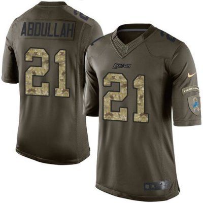 Jerseys Factory Cheap Nike Lions #21 Ameer Abdullah Green Men's
