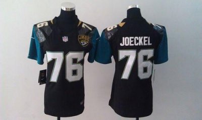 Jerseys Factory Cheap Nike Jaguars #76 Luke Joeckel Black Altern
