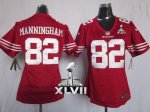 Jerseys Factory Cheap Nike 49ers #82 Mario Manningham Red Team C