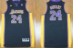 Jerseys Factory Cheap Revolution 30 Lakers #24 Kobe Bryant Black