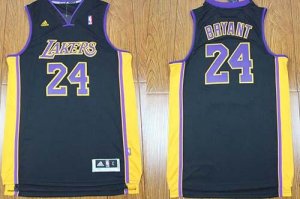 Jerseys Factory Cheap Revolution 30 Lakers #24 Kobe Bryant Black