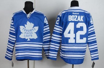 Jerseys Factory Cheap Maple Leafs #42 Tyler Bozak Blue 2014 Wint