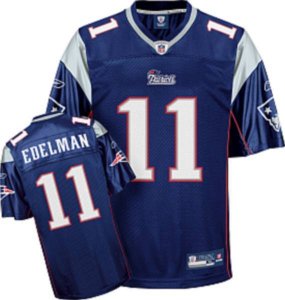 Jerseys Factory Cheap Patriots #11 Julian Edelman Dark Blue Stit