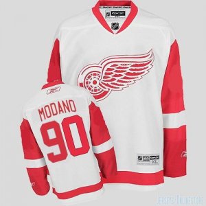 Jerseys Factory Cheap Red Wings #90 Mike Modano White Embroidere