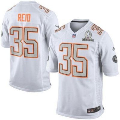 Jerseys Factory Cheap Nike 49ers #35 Eric Reid White Pro Bowl Me